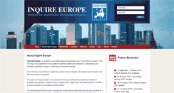 Desktop Screenshot of inquire-europe.org
