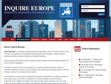 Tablet Screenshot of inquire-europe.org